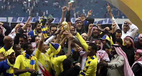 صورة.. أمير الرياض يستقبل أبطال النصر بعد التتويج بـ «جميل»